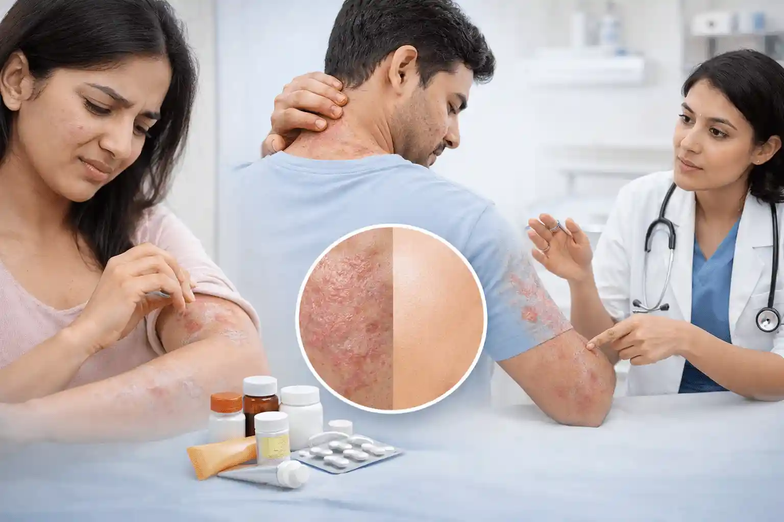 Psoriasis and eczema management